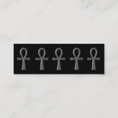 Extravagant Silver Ankh Visitenkarte (Rückseite)