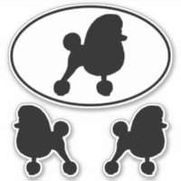 Extravagant Spielzeug Poodle Dog Silhouetten Vinyl