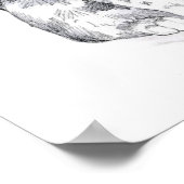 Extravagant Tabby Cat Poster (Ecke)