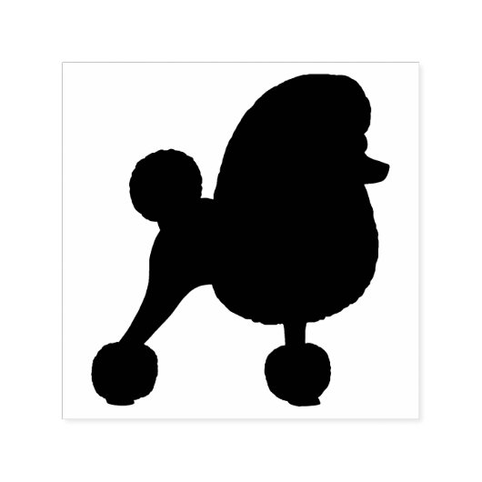 Extravagant Toy Poodle Silhouette Permastempel (Design)