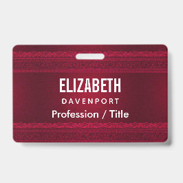 Extravagant und elegant roter Hintergrund Stilvoll Ausweis