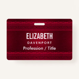 Extravagant und elegant roter Hintergrund Stilvoll Ausweis
