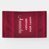 Extravagant und elegant roter Hintergrund Stilvoll Banner (Horizontal)