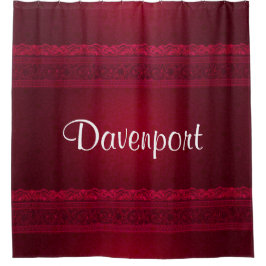 Extravagant und elegant roter Hintergrund Stilvoll Duschvorhang