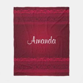 Extravagant und elegant roter Hintergrund Stilvoll Fleecedecke