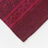 Extravagant und elegant roter Hintergrund Stilvoll Fleecedecke (Ecke)
