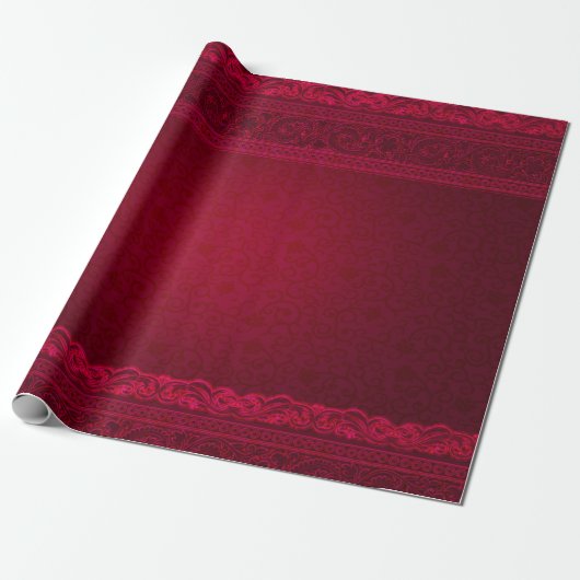 Extravagant und elegant roter Hintergrund Stilvoll Geschenkpapier (Ungerollt)