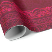 Extravagant und elegant roter Hintergrund Stilvoll Geschenkpapier (Rolleneckpunkt)