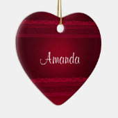 Extravagant und elegant roter Hintergrund Stilvoll Keramik Ornament (Rechts)