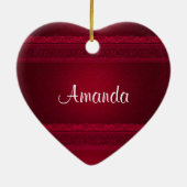 Extravagant und elegant roter Hintergrund Stilvoll Keramik Ornament (Hinten)