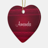 Extravagant und elegant roter Hintergrund Stilvoll Keramik Ornament (Links)