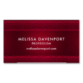 Extravagant und elegant roter Hintergrund Stilvoll Magnetische Visitenkarte (Vorderseite)