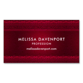Extravagant und elegant roter Hintergrund Stilvoll Magnetische Visitenkarte