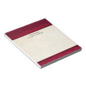 Extravagant und elegant roter Hintergrund Stilvoll Notizblock (angewinkelt)