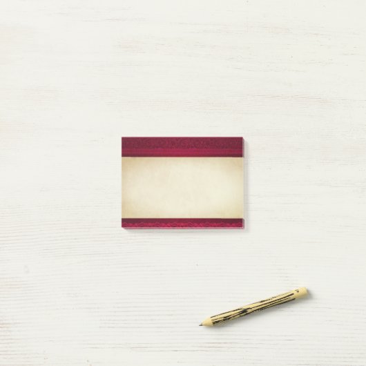 Extravagant und elegant roter Hintergrund Stilvoll Post-it Klebezettel (Auf Schreibtisch)