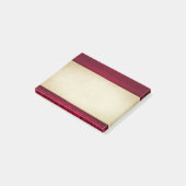 Extravagant und elegant roter Hintergrund Stilvoll Post-it Klebezettel (angewinkelt)