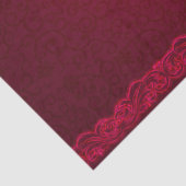 Extravagant und elegant roter Hintergrund Stilvoll Seidenpapier (Detail)