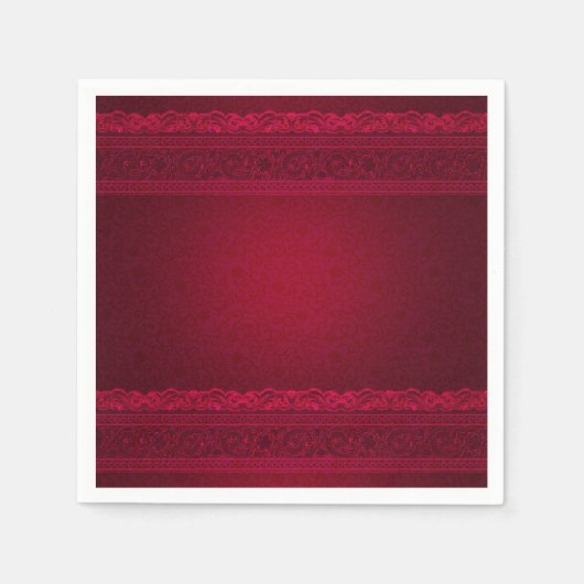 Extravagant und elegant roter Hintergrund Stilvoll Serviette (Vorderseite)