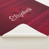 Extravagant und elegant roter Hintergrund Stilvoll Sherpadecke (3/4)