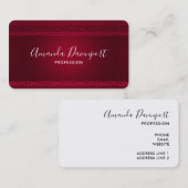 Extravagant und elegant roter Hintergrund Stilvoll Visitenkarte (Vorne/Hinten)