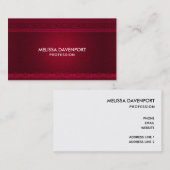 Extravagant und elegant roter Hintergrund Stilvoll Visitenkarte (Vorne/Hinten)