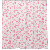 Extravagant Valentine Hearts Duschvorhang (Vorderseite)