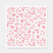 Extravagant Valentine Hearts Serviette (Vorderseite)