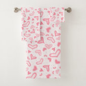 Extravagant Valentinherzen Rosa Handtuchhandtuch S Badhandtuch Set (Insitu)