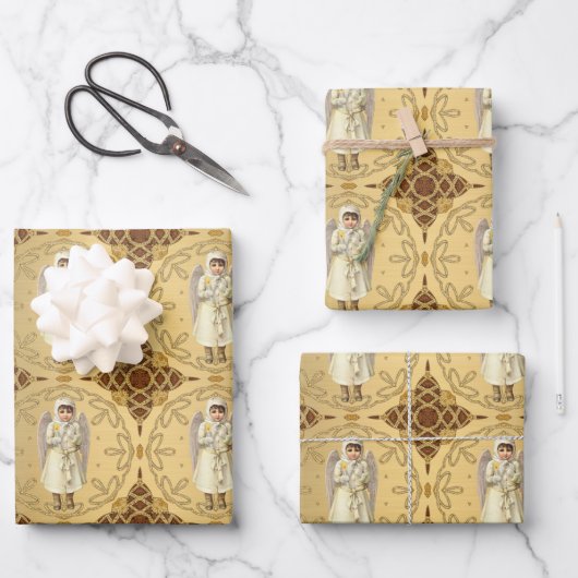 Extravagant Viktorianischer Angel Geschenkpapier Set (Vorderseite)