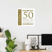 Extravagant Vintag 50. Geburtstag Poster (Heimbüro)
