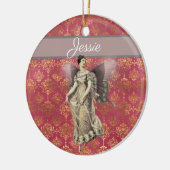 Extravagant Vintage Fairy Personalisiert Keramik Ornament (Links)