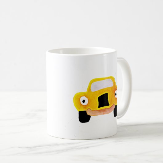 Extravagant Yello Car Kaffeetasse (VorderseiteRechts)