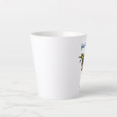 Extravagante Abstrakte Fische Helle Scales Flossen Milchtasse (Vorderseite)