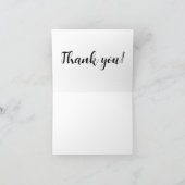 Extravagante, abstrakte Formen geometrisch künstle Dankeskarte (Innenseite)