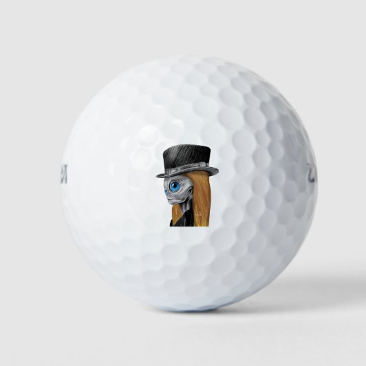 Extravagante Alien Hybrid Golfball (Vorderseite)