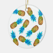 Extravagante Ananas Keramikornament (Links)