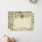 Extravagante antike Musik Personalisiert Dankeschö Mitteilungskarte (Vorderseite/Rückseite Beispiel)