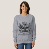 Extravagante Antiquitätenmatte von Waffen Löwen Sweatshirt (Vorne ganz)