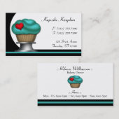 Extravagante aquamarine visitenkarte (Vorne/Hinten)