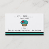 Extravagante aquamarine visitenkarte (Rückseite)