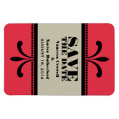 Extravagante Art Deco Speichern des Datumsmagazins Magnet (Horizontal)
