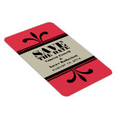 Extravagante Art Deco Speichern des Datumsmagazins Magnet (Rechte Seite)