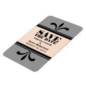 Extravagante Art Deco Speichern des Datumsmagazins Magnet (Linke Seite)