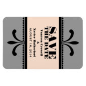 Extravagante Art Deco Speichern des Datumsmagazins Magnet (Horizontal)