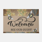 Extravagante Begrüßung der Biene Unsere Tür Fußmatte (Vorderseite)