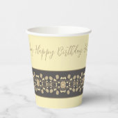 Extravagante Beige und Creme Pappbecher (Links)