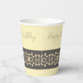 Extravagante Beige und Creme Pappbecher (Rechts)