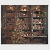 Extravagante Bibliotheksbücher Geschenkpapier (Flach)