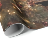 Extravagante Bibliotheksbücher Geschenkpapier (Rolleneckpunkt)