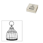 Extravagante Birdcage Art Briefmarke Gummistempel (Stempel)